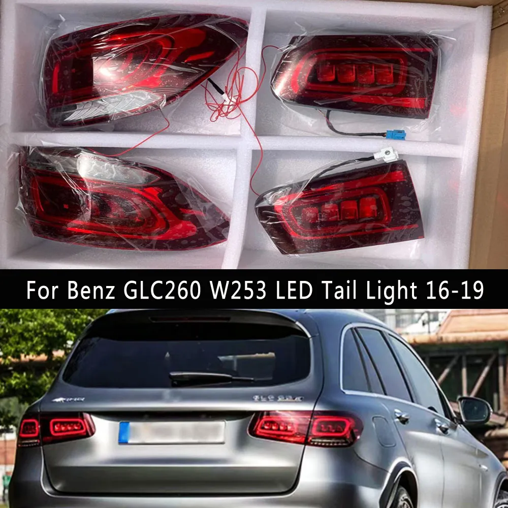 Auto Zubehör Rücklicht Montage Bremse Reverse Parkplatz Laufende Lichter Hinten Lampe Für Benz GLC260 W253 GLC GLC300 LED Rücklicht 16-19