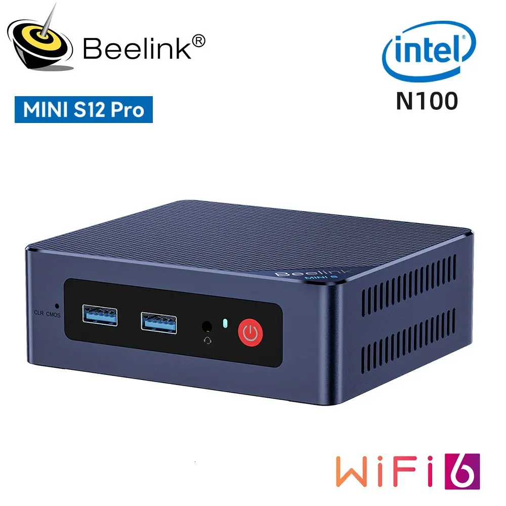 Beelink Mini S12 Pro N100 Mini S Intel N5095 Mini PC N95 8GB 128GB SSD Desktop Computer da gioco VS J4125 GK Mini GK3V 240104