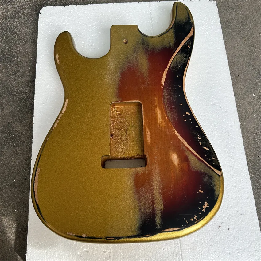Nitro-lakkleur die overeenkomt met de body van de elektrische gitaar kan in alle kleuren worden aangepast en aangepast