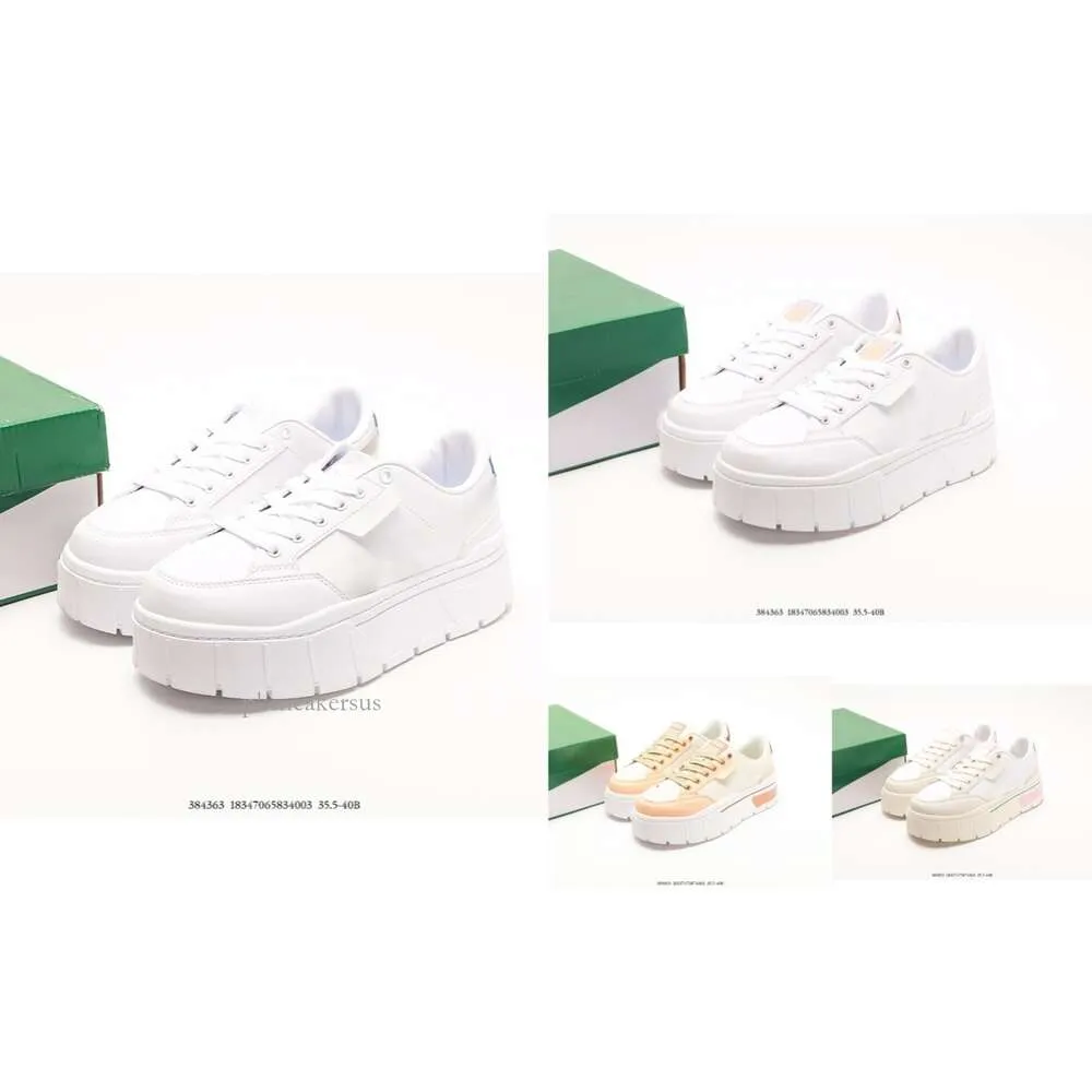 Designer Sapatos Ao Ar Livre Couro Lace Up Moda Plataforma Sapatilhas Branco Womens Veet Camurça Casual Maze Stack Luxe Mayze CLlights WN S 389853