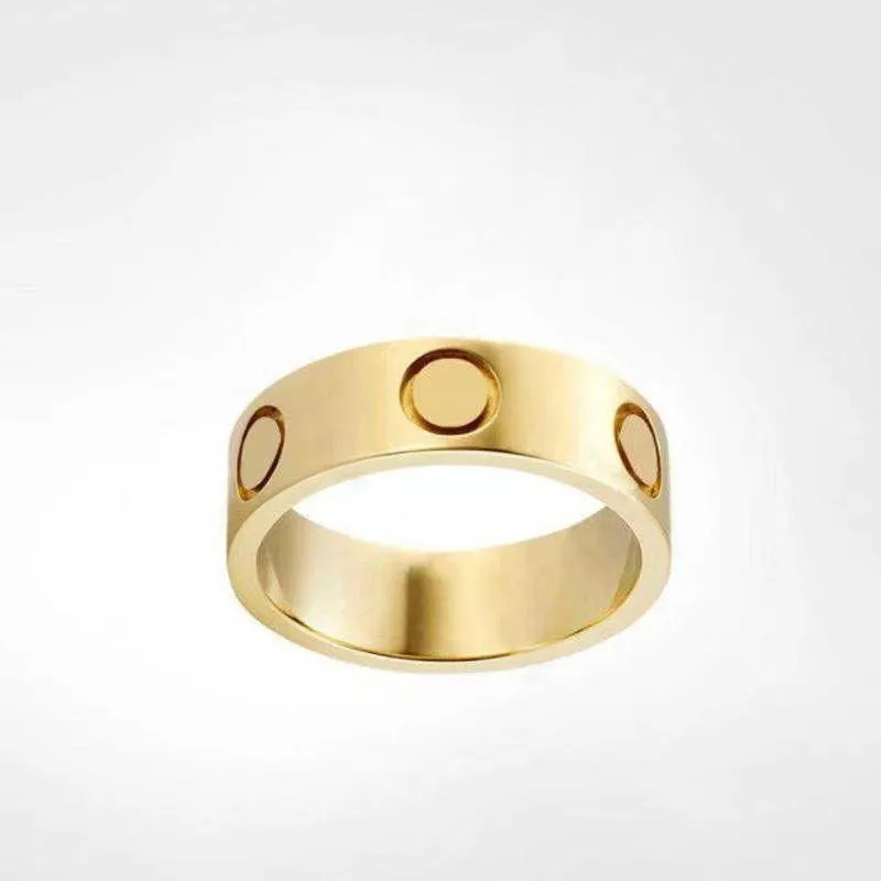 New Love Ring Luxury Jewelry Gold Rings For Women Titanium Steel Alloy Gold-Plated Process Fashion Accessories Never Fade Not Allergic Bsepc