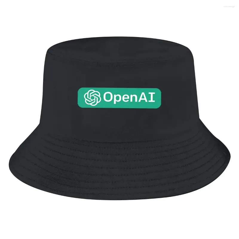 Berets Open AI Unisex Bucket Hats ChatGPT Hip Hop Fishing Sun Cap Fashion Style Designed