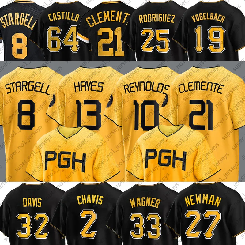 Pittsburgh Roberto Clemente PHG Jersey Willie Stargell Bryan Reynolds Ke'Bryan Hayes Oneil Cruz Jack Suwinski Ji Hwan Bae Henry Davis xx13