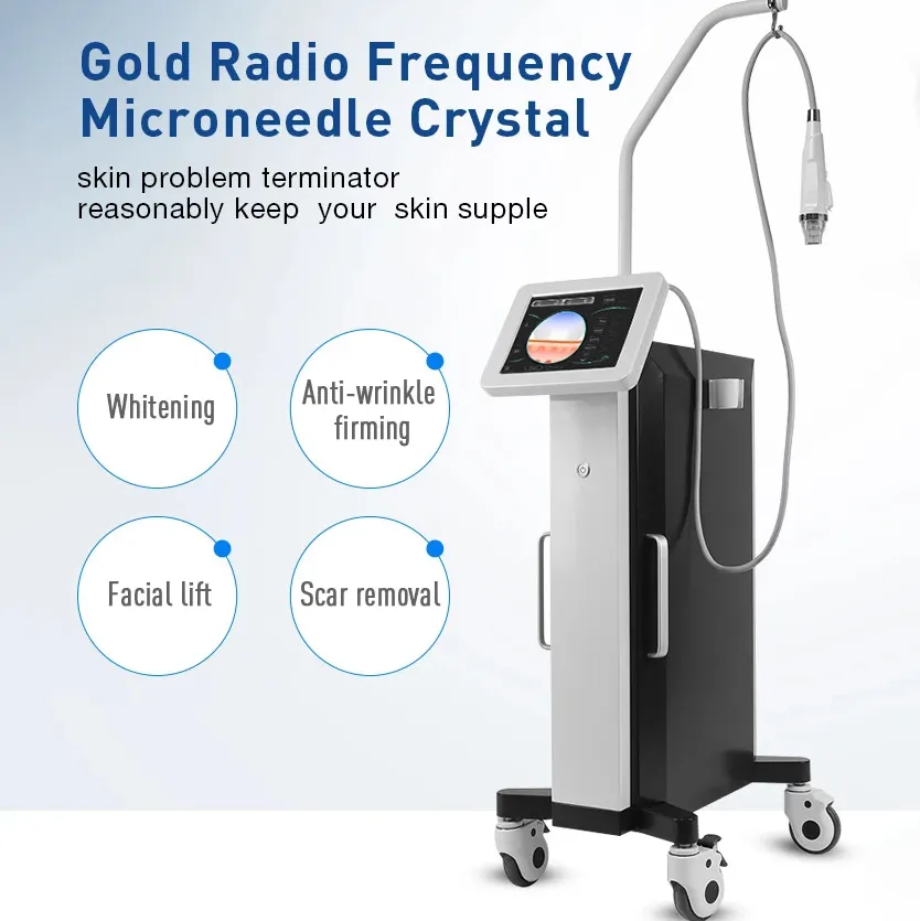 Högpresterande radiofrekvens Mikronedling Fraktionerad RF-hud åtstramning Acne Treating Micro Needle RF Ansiktslyftmaskin för anti-aging