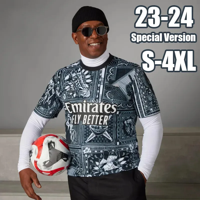 2024 Arsenaol ARS SPECIAL SOCCER COIRSEYS IAN WRIGHT CO التي تحمل علامة تجارية للزي الرسمي Mens Jersey Man Football Shirt 24 نسخة مروحة