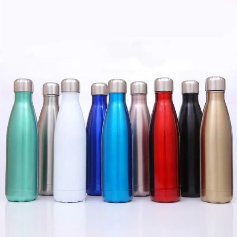 16oz Cola Shaped water bottle Vacuum Insulated Travel Water Bottle Double Walled Stainless Steel coke shape Outdoor Water Bottle Blhbm