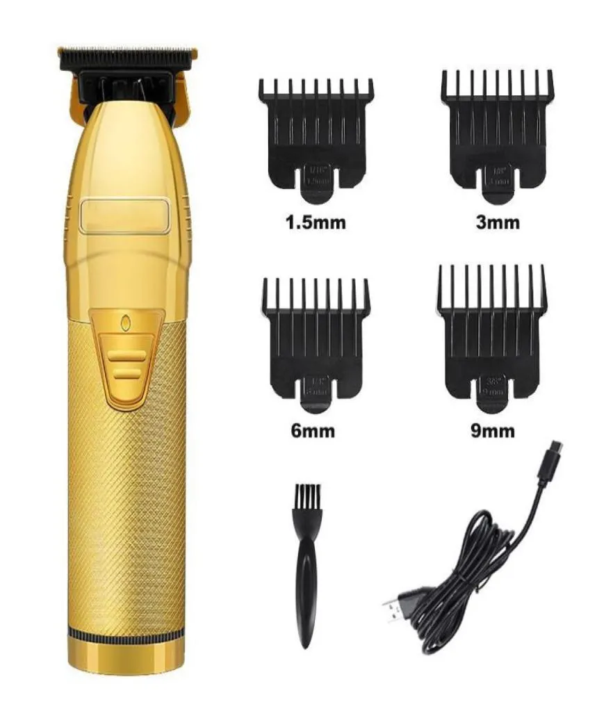 S9 Professional Cordless Outliner Beard Hair Clipper Barber Shop Rechargeable Hair Cutting Machine Can Be Zero Gapped5741642