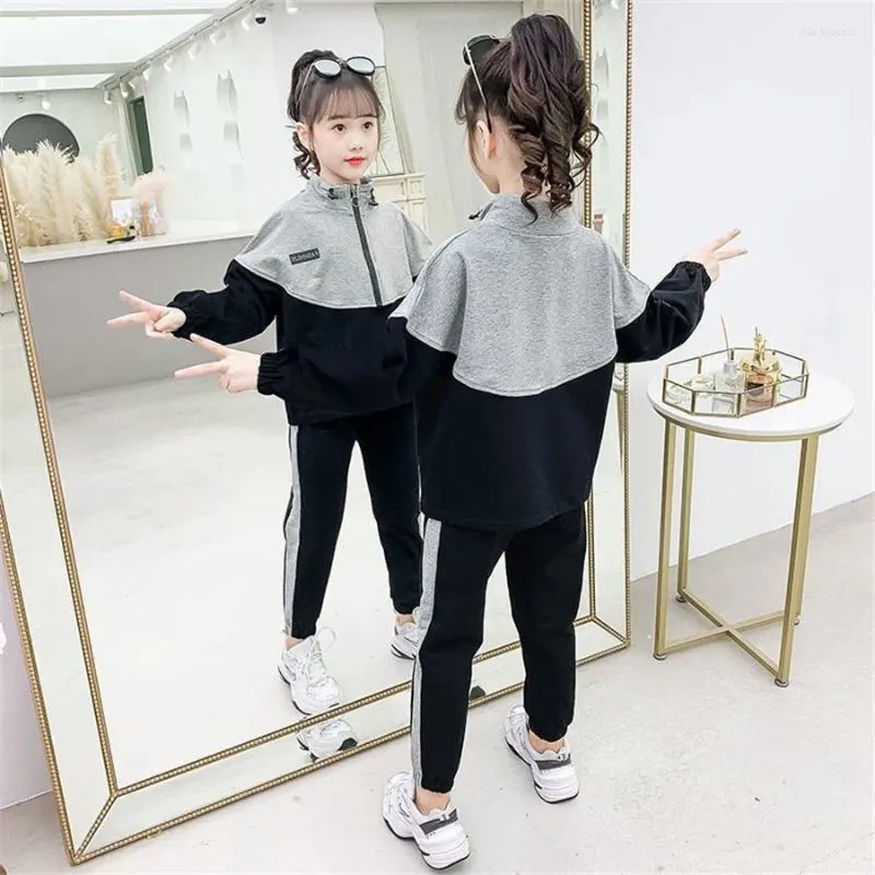 Clothing Sets Girls Teenage Autumn Tracksuit Kids Plus Size Sportswear Suit Costume Sports Suits 6 8 10 12 Years Olds