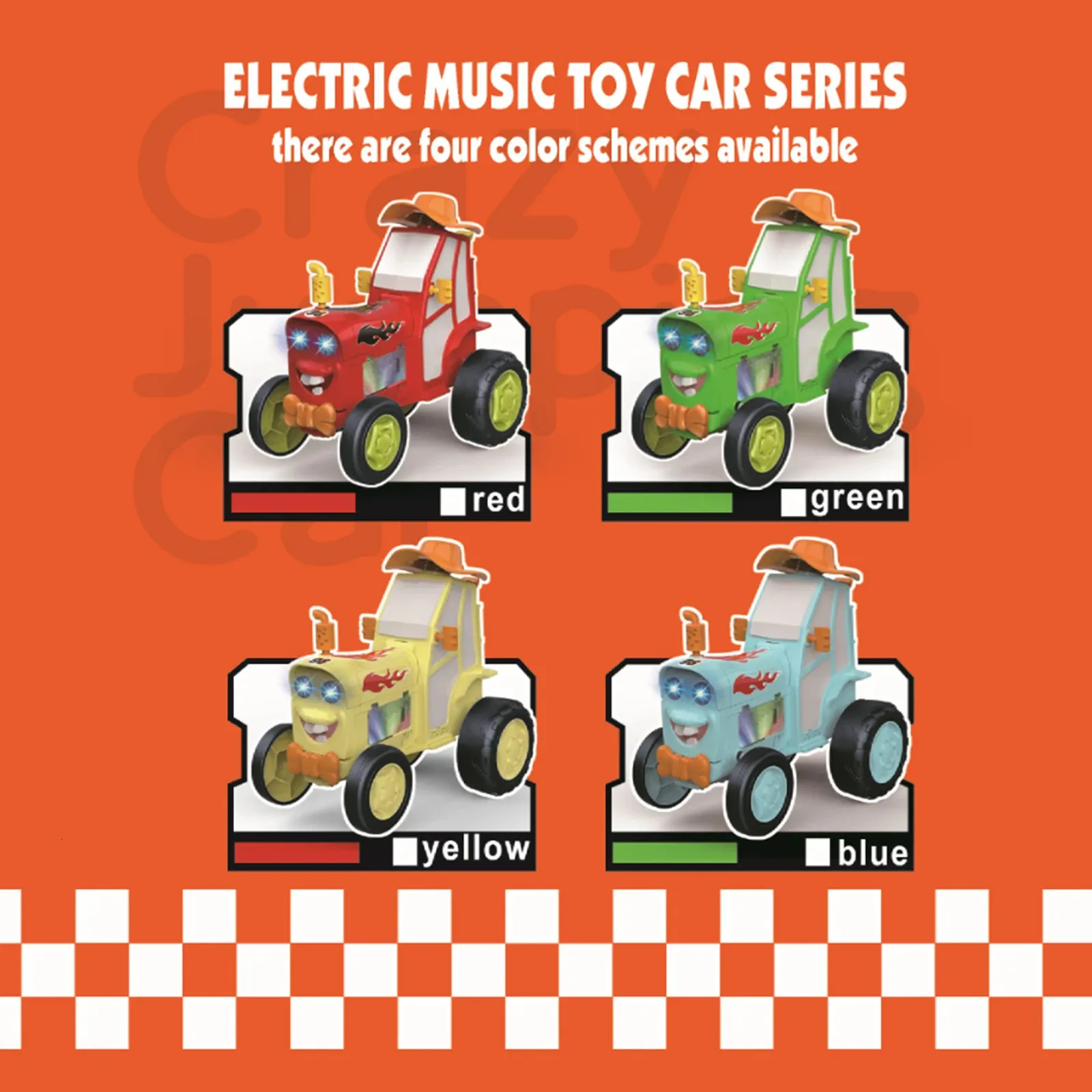 High Speed ​​RC Drifting Car uppladdningsbar Swing Stunt Dancing Car med LED -lampor Crazy Jumping Car Toy For Boys Girls 240105