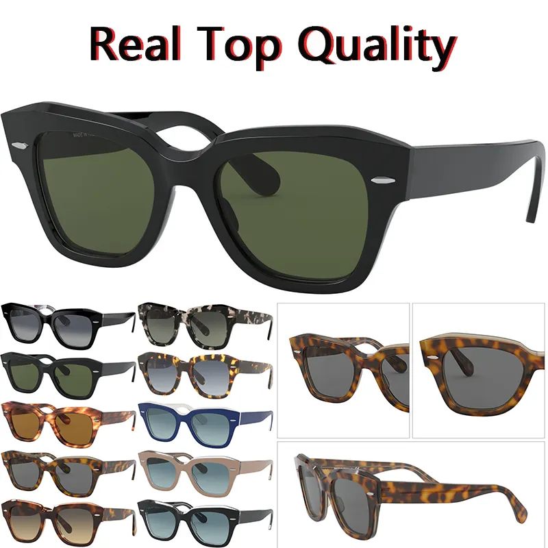 Najwyższej jakości okulary okulary okulary przeciwsłoneczne Mężczyźni Kobiety szklane soczewki przeciwsłoneczne okulary przeciwsłoneczne Ochrona UV