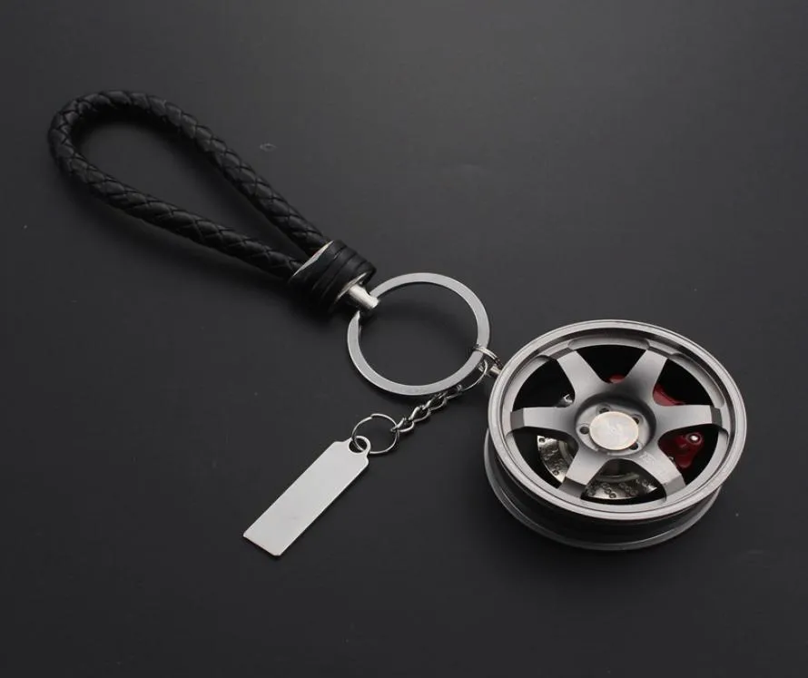 Car Keychain Aluminum Alloy Rim Model RAYS TE37 Wheel Keyring For Auto Accessories Moto Key Ring For Keys Key Chains Trinket4484337