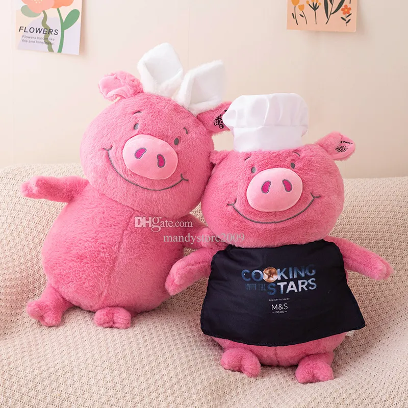 65cm Peluş Bebekler Sevimli Pembe Percy Domuz Peliş Oyuncak Yumuşak Doldurulmuş Karikatür Hayvan Tavşan Kulakları Piggy Bebek Kız Arkadaşları Doğum Günü Hediye Odası Dekor Çocuklar