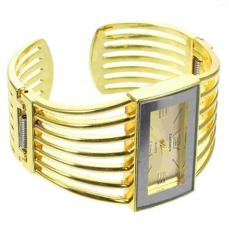 Montres-bracelets 1pc délicat montre dorée belle dame montre-bracelet bracelet premium