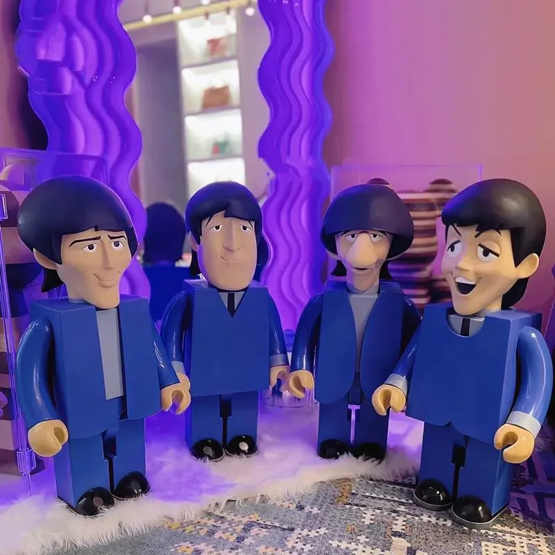 Gry Nowa gra punktowa Brick 400% 28cm Beatles brutalne budynki Build Bluds Trend Doll Decoration ręcznie robione