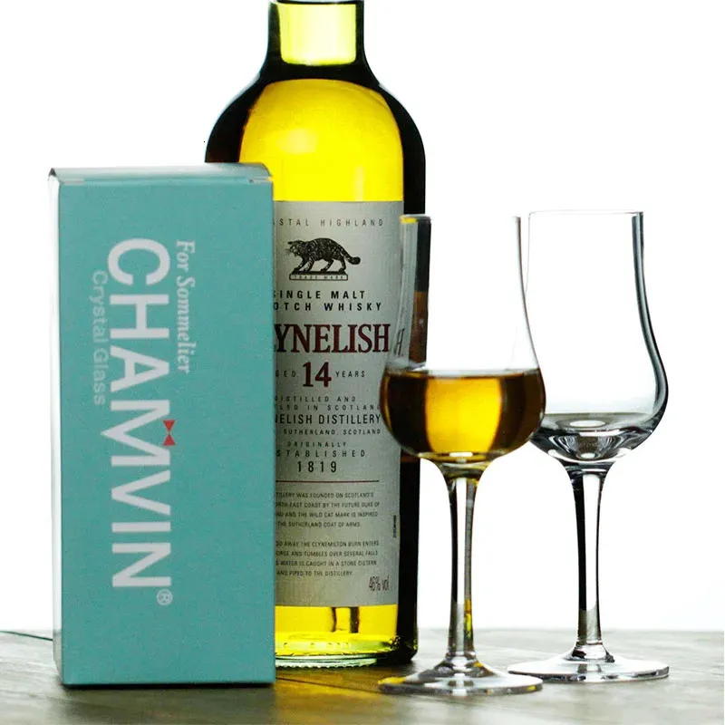 Профессиональный шотландский односолодовый бокал для виски, хрустальный бокал для бренди, коньяк, дегустационная чашка для ароматов, коллекционный бокал для белого вина 240104