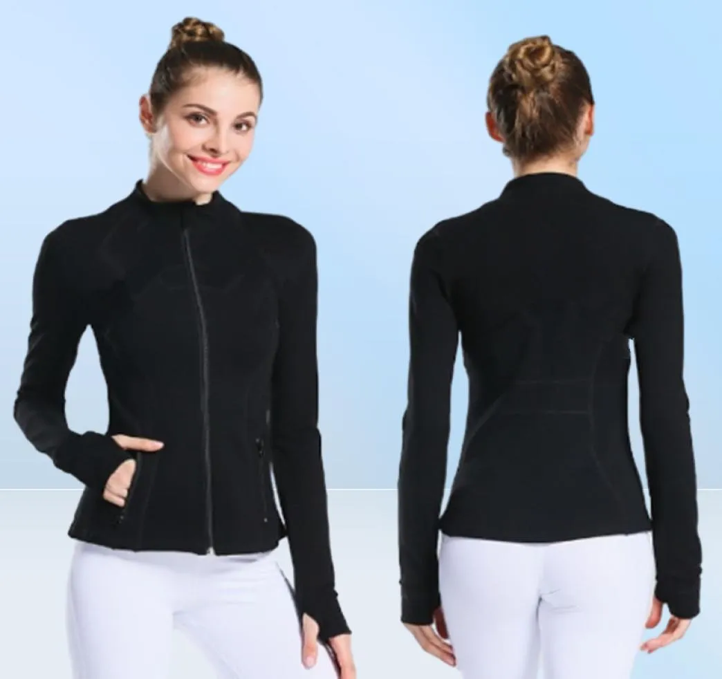 Women039S Kurtka jogi moda Sprężyna i jesień obcisłe cienki trening sportowy Running Gym Yoga Cardigan JA8368111