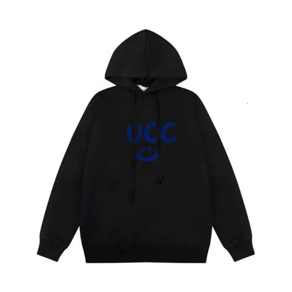 23 stor storlek Mens hoodie designer UCC Pure Cotton Autumn and Winter New Classic Casual Loose Fashion Versatile UCC Hooded Long Sleeved Unisex Clothing 8i4on