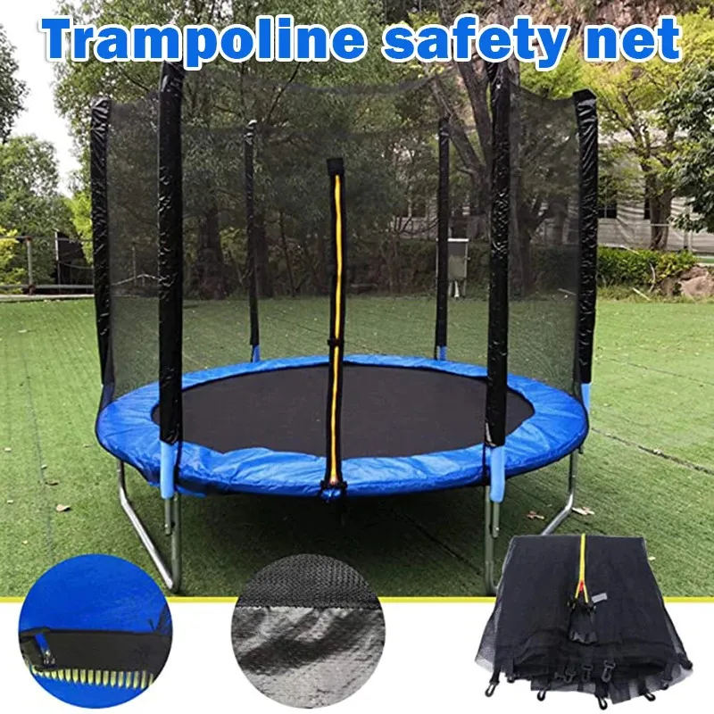 6-10ft Outdoor Trampoline Protective Safety Net Outdoor Sports Anti-fall Jump Pad Protection Guard for Trampoline Accessories 240104