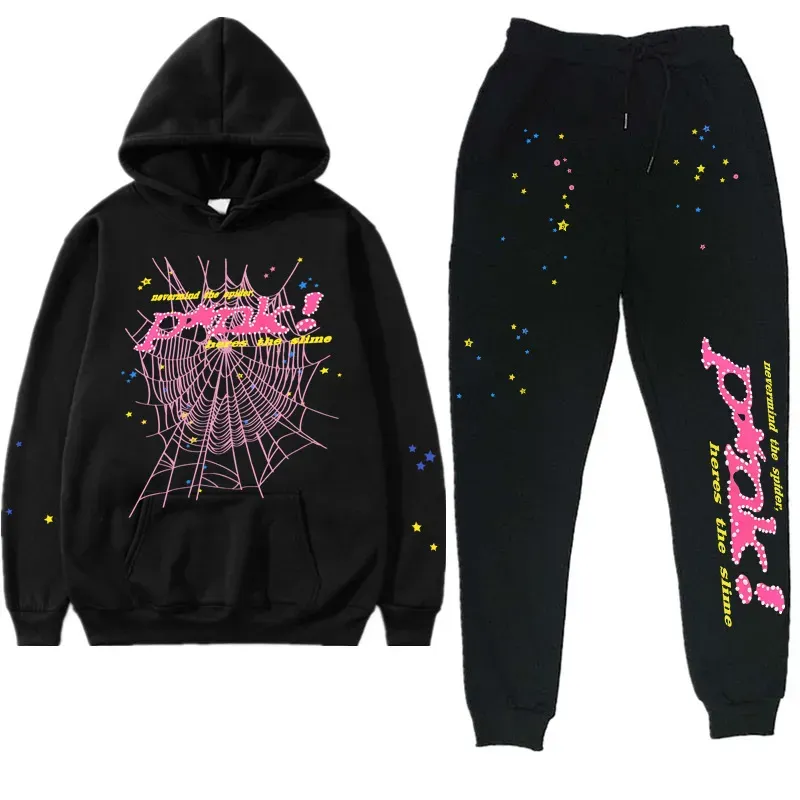 Europäischer und amerikanischer trendiger Hip-Hop-Sänger-Buchstabe 555555, bedrucktes Paar-Hoodie für Herren und Damen mit Kapuzen-Sweatshirt-Set