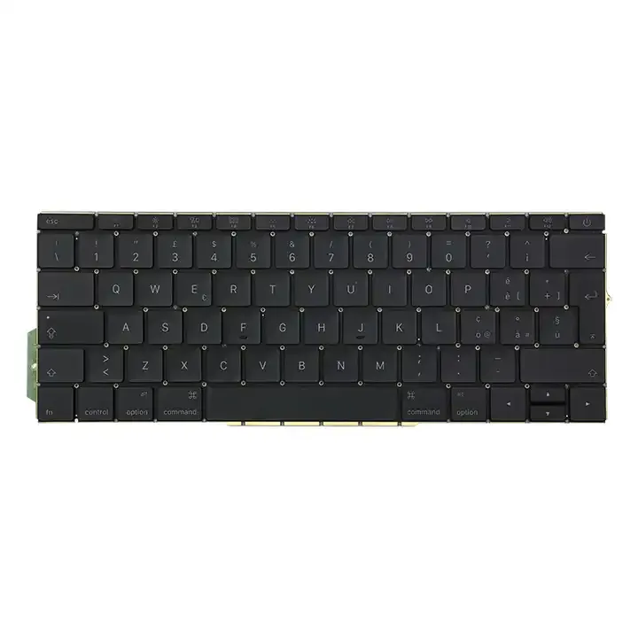 Computer Tangentboard Black Laptop Tangentboard A1708 A1278 A1706 A1398 Italien för MacBook Pro USB Mechanical Piano Tangentboard Palm Rest