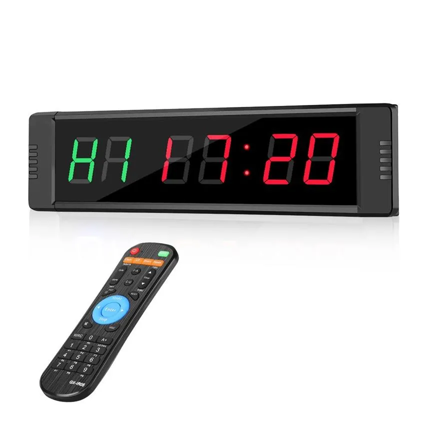 Programmable télécommande LED intervalle garage sport entraînement horloge crossfit gymnase minuterie 1008289x