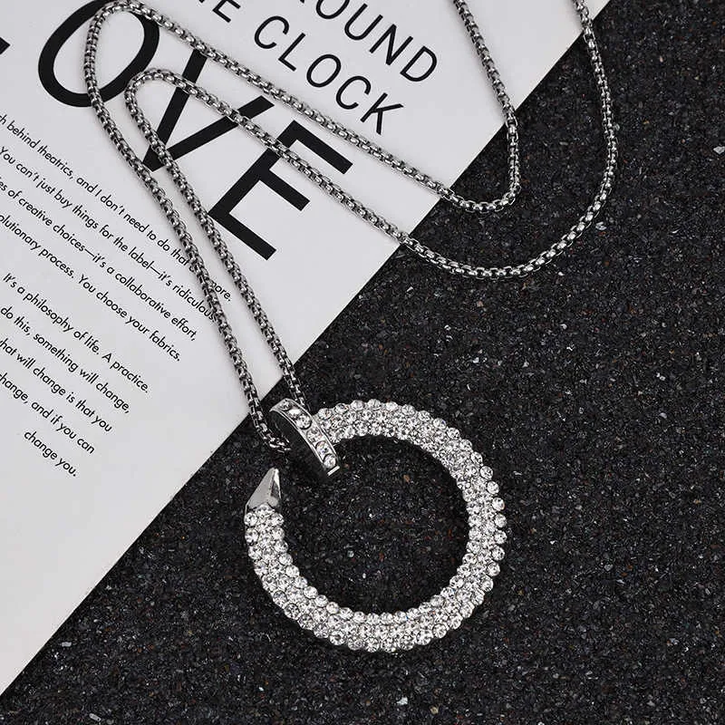 Designer Screw Pendant Necklace Love Series Fashion Luxury Jewelrys Carer Original Trendy 18K Gold Diamond for Women Men Necklace Silver Jewelry Necklaces ZW4S