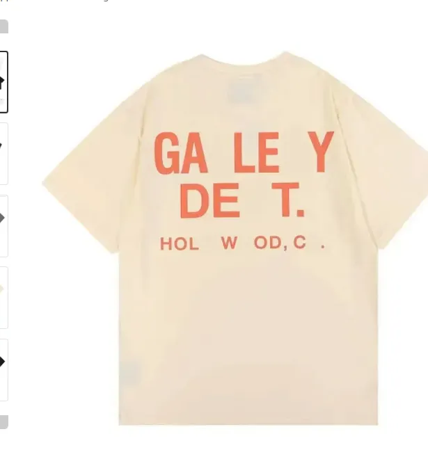 Heren T-shirts Designer Galleries Tee Depts T-shirts T-shirts voor heren Damesmode gallerie tshirt met letters Casual 100 puur katoen Zomergalerijen Sh DZ0W