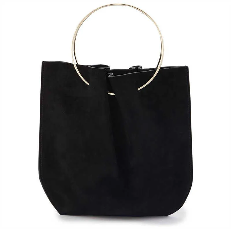 10AAAA Pure the * Row New Top Layer Cowhide High Fashion Metal Round Handbag Handheld Wrist Bag For Women 240105