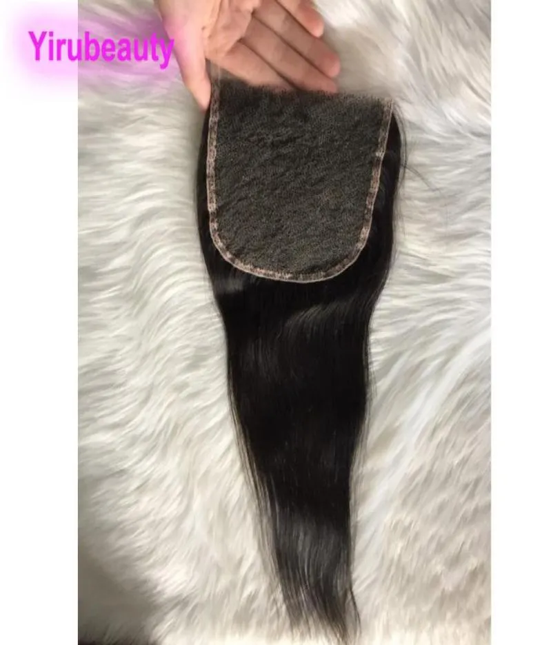 Transparent 5x5 Lace Closure 4X4 Silky Straight Brazilian Virgin Human Hair Top Closures With Baby Hair Three Middle Part 107227927