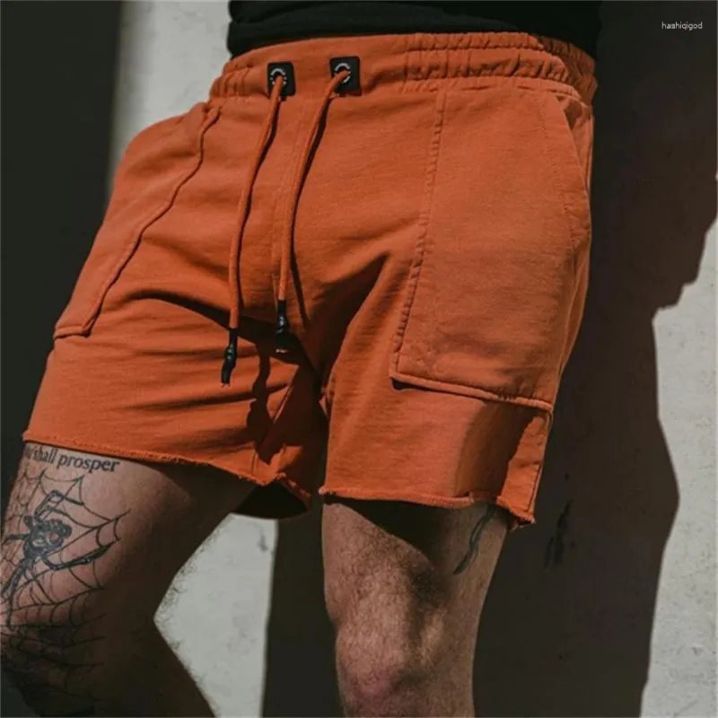 Men's Shorts Fitness Joggers Men Summer Relaxed Fit Breeches Bermuda Casual Short Pants Stick Social Cargo Fashion 2024