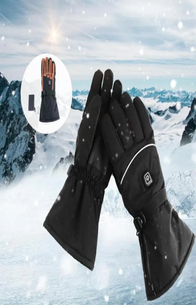 Détails sur les gants chauffants chauds pour les mains d'hiver à écran tactile alimentés par batterie électrique imperméables8415751