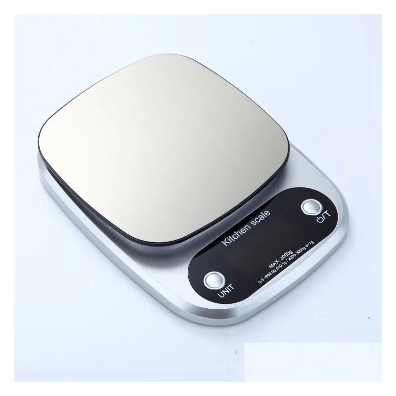 Weighing Scales Wholesale 10Kg/1G Digital Lcd Electronic Kitchen Cooking Food Scale Drop Delivery Office School Business Industrial Dhbnk