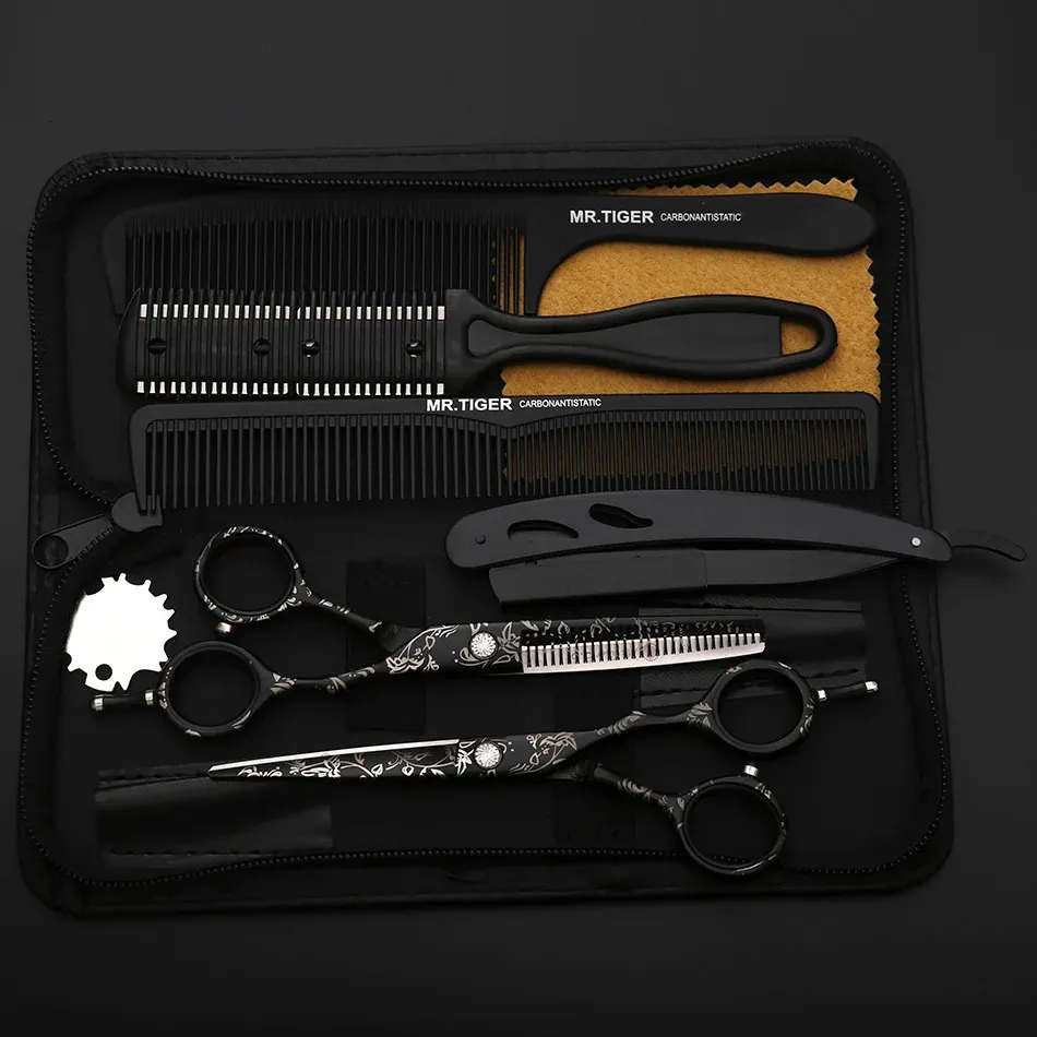 Topp 440C Professionell frisörsax Hårklipp SHEARS Barber Frisör Set 240104