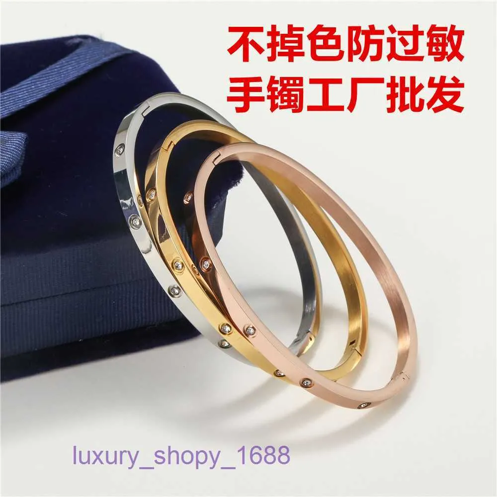 Fashion Bracelet Car tiress Ladies Rose Gold Silver Lady Bangle Titanium steel bracelet fashionable and trendy stainless jewelry factory me With Original Box