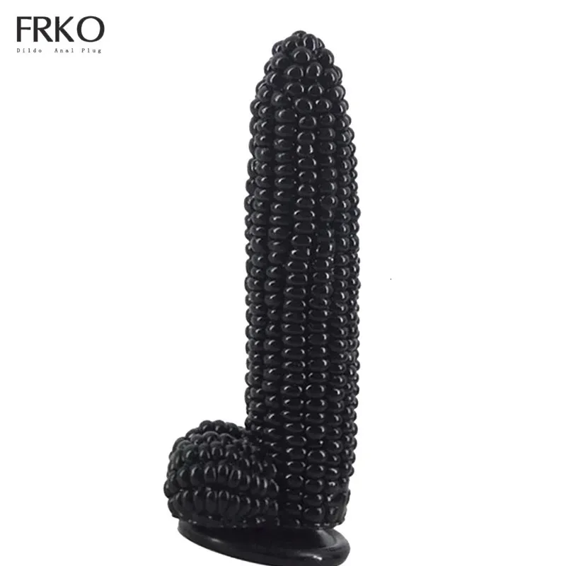 FRKO Maïs Anale Plug Met Zuignap Groenten Dildo Speeltjes Voor Vrouwen Vagina G-Spot Massage Masturbator Volwassen spel Goederen 240105