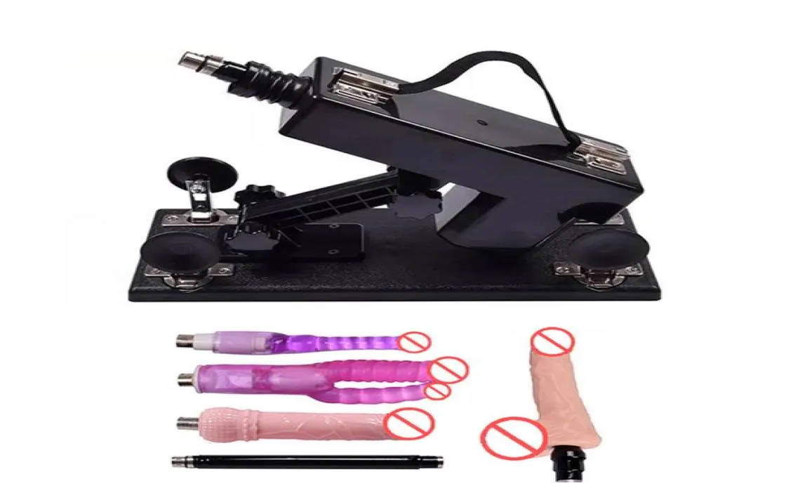 Machine électrique de vibration de sexe avec accessoires de gode dispositif de masturbation féminine jouets sexuels adultes pour femme 6 cm rétractable 2581207