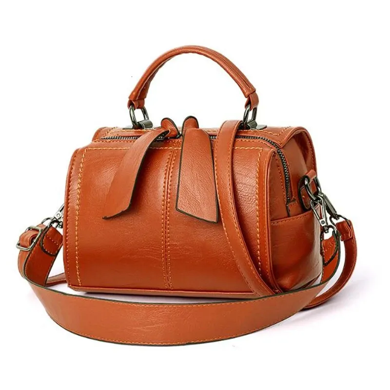 Women Leather Crossbody Bag Small Messenger bags Lady Cute Handbags Girls Shoulder Bag bolsas Sac A Epaule Black Brown 240104