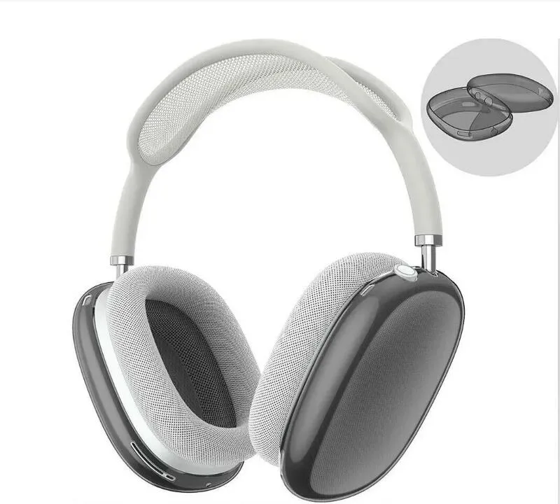 1 Stück für Airpods Max-Kopfhörer-Kissen, Zubehör, solides Silikon, hoch, individuell, wasserdicht, schützender Kunststoff-Kopfhörer-Reiseetui mit Einzelhandelsverpackung