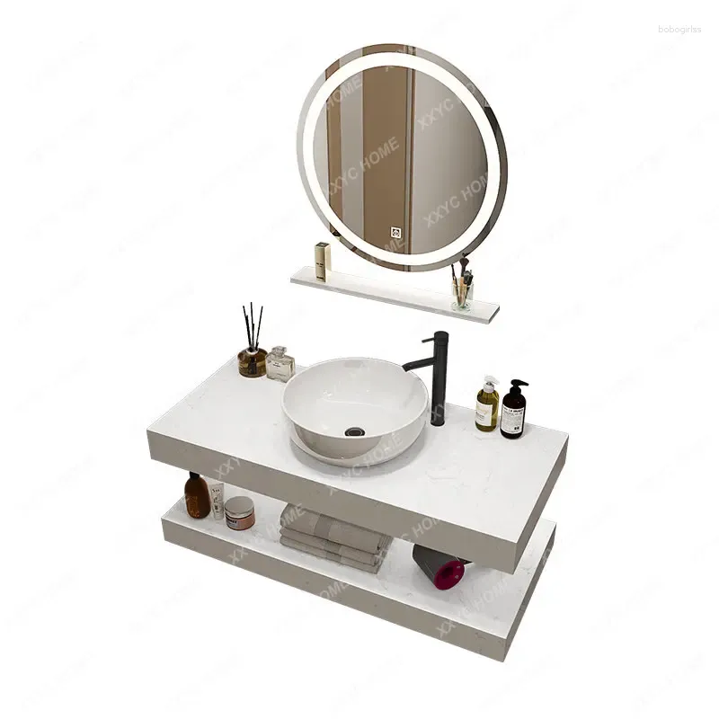 حوض الحمام حنفيات الحمام رخام Washstand Basin مجموعة من المشكلات مجموعة خزانة Washbasin