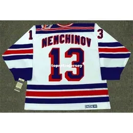 New Jerseys Mens Sergei Nemchinov 1994 Ccm Vintage Home Retro Hockey Jersey Vintage Long Sleeves