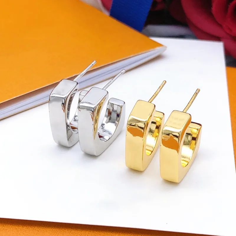 Ohrstecker, Designer-Ohrringe für Damen, 18 Karat vergoldet, Designer-Ohrringe, Party, Hochzeit, Jahrestag, Geschenk, Kreis, Creolen, hochglanzpoliertes Ohrstecker-Set, Geschenk