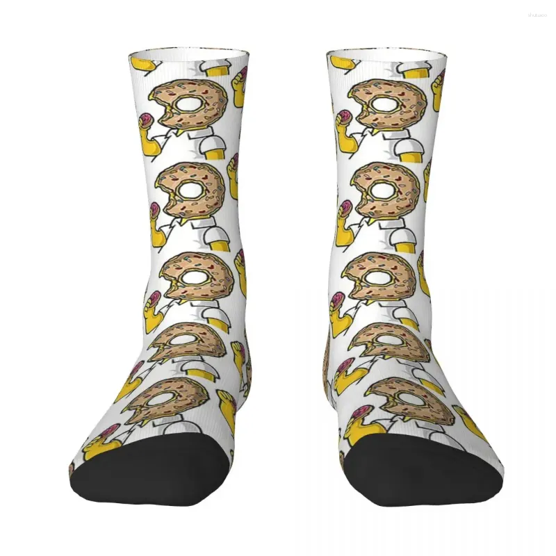 Chaussettes pour hommes toutes saisons, bas d'équipage, I Like Donuts Harajuku Crazy Hip Hop, accessoires longs pour hommes et femmes, cadeaux de noël