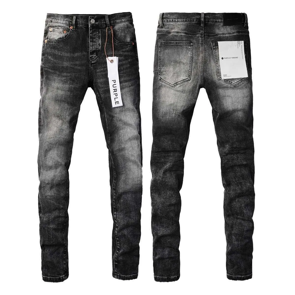 Фиолетовые брендовые джинсы American High Street Blue Patch 9019
