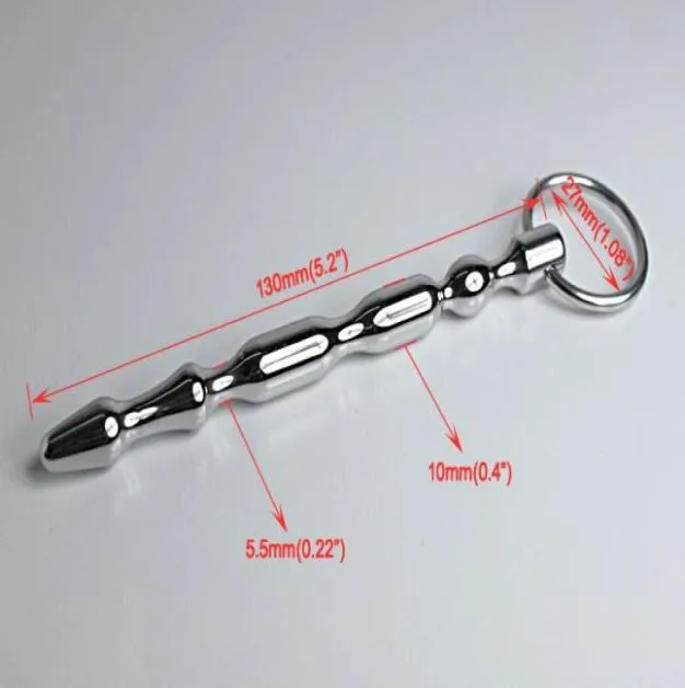 Stainless steel Metal Penis plug insert tool bondage Adult product Sex Games SM fetish adult toys for men9846305