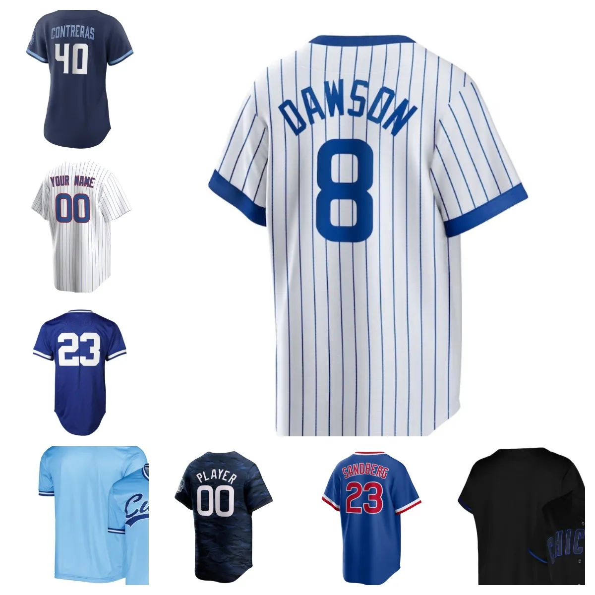 Personalizar 72 JAVIER ASSAD 36 JORDAN WICKS Camisa de beisebol 74 JOSE CUAS 66 JULIAN MERRYWEATHER 35 JUSTIN STEELE 71 KEEGAN THOMPSON 34 KERRY WOOD Yth-6XL Tamanho