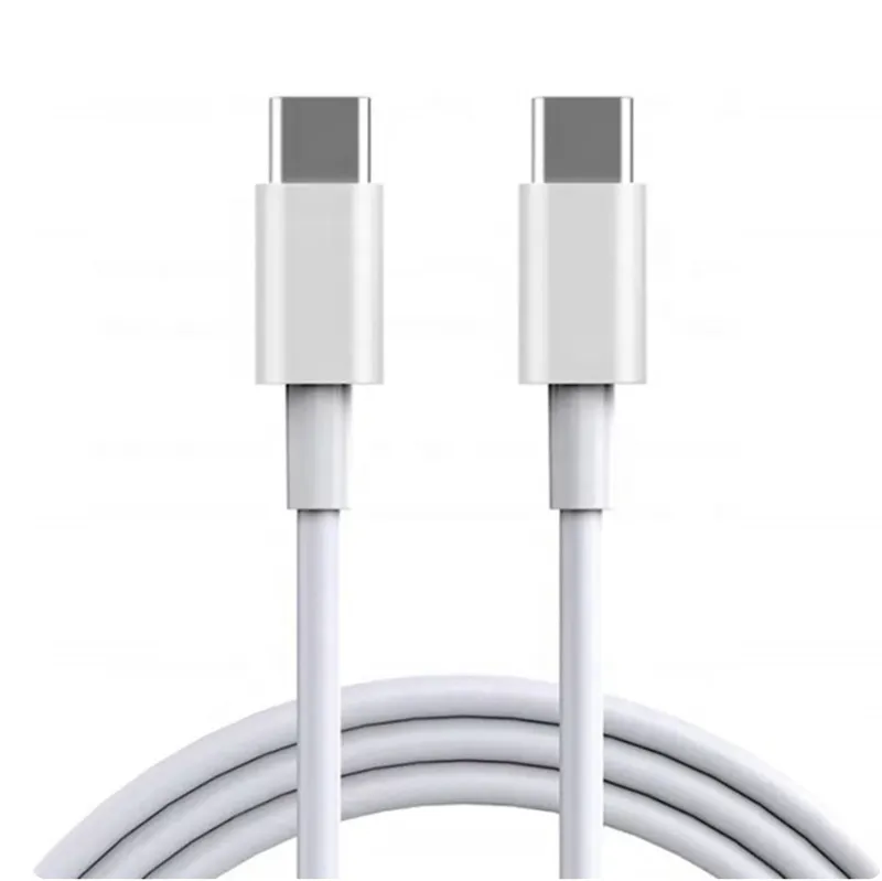 Fio carregador de alta velocidade branco USB tipo C para tipo C 20W cabo de dados 1M / 3FT cabo de carga para iPhone 14 15/ 15 Pro Max / 15 Plus iPad com saco OPP DHL frete grátis