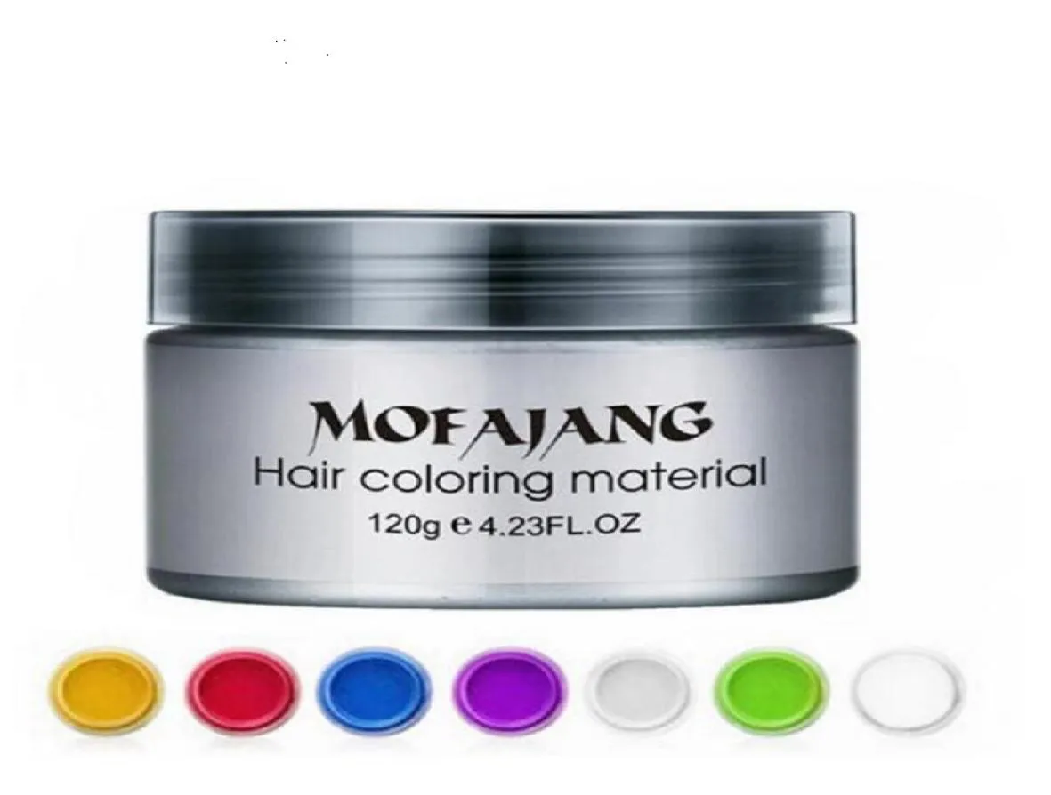 Mofajang cera per capelli styling Stile forte ripristino Pomata grande scheletro affettato 7 colori9265081