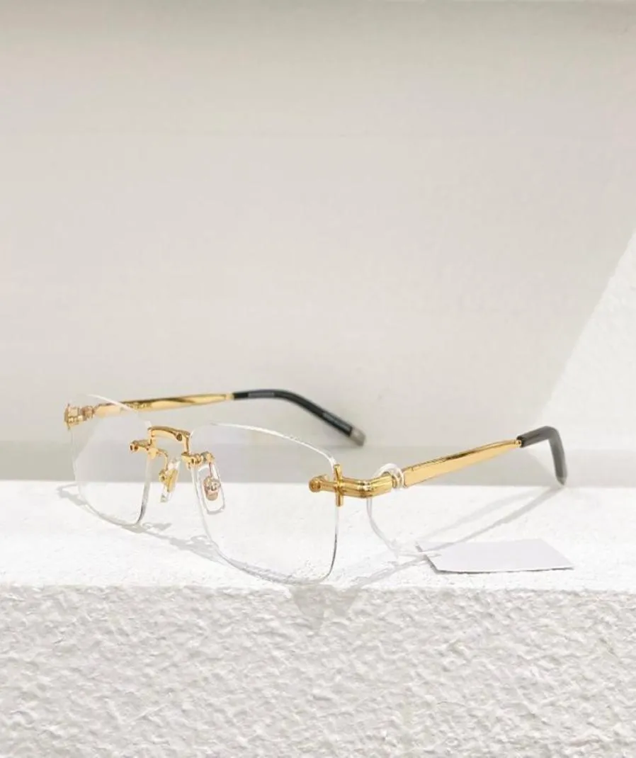 Titanium Classic Designer نظارات شمسية إطار نظارات Ultralight الأعمال غير الرسمية للرجال Gold Silver Coffee eyeglass2174279