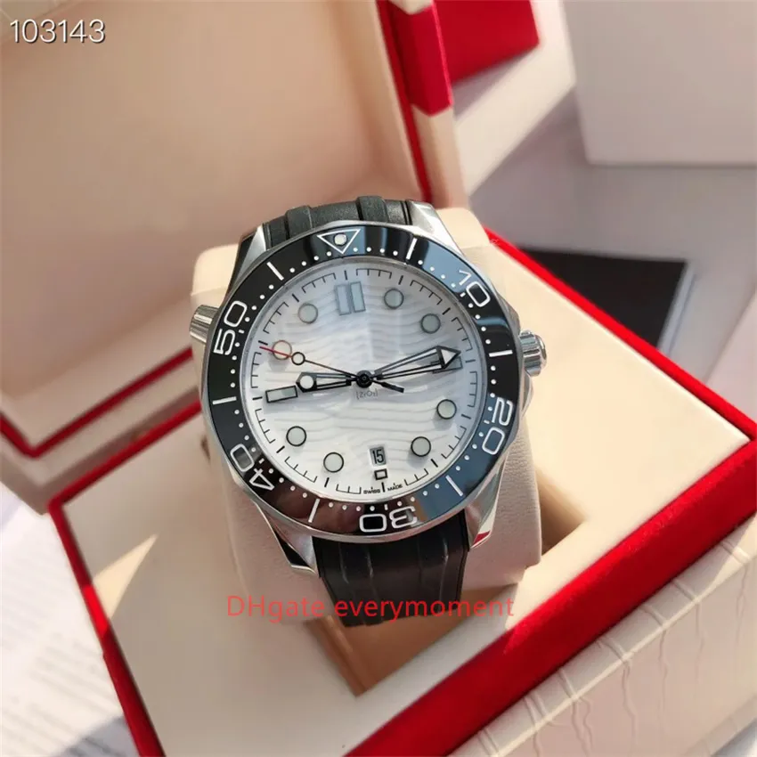 GD Factory Maker 300m Men's Watches 8215 Movement Automatic Mechanical Watch 316L Sapphire Wave Pattern Stainless Steel Diving Wristwatches-HH13