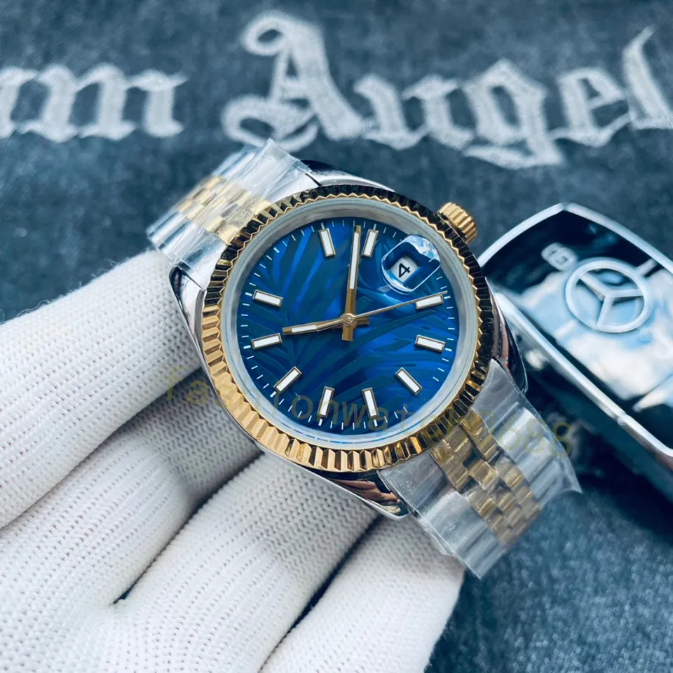Diamond Watch High End Gold Classic Mens and Womens Watch Fashion Automatic Mechanical Designer Watch Size 40mm 36mm Dial 904l Rostfritt stål Rem lyxklocka